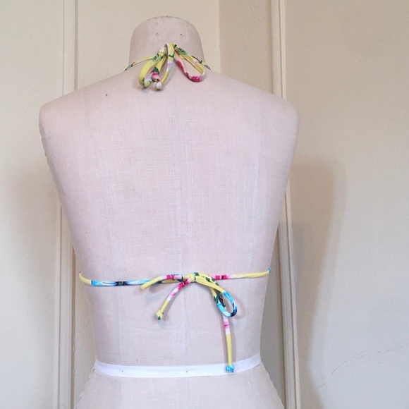 VS Swimsuit, TROPICAL FLOWERS, Bikini Triangle Top - Picture 7 of 9